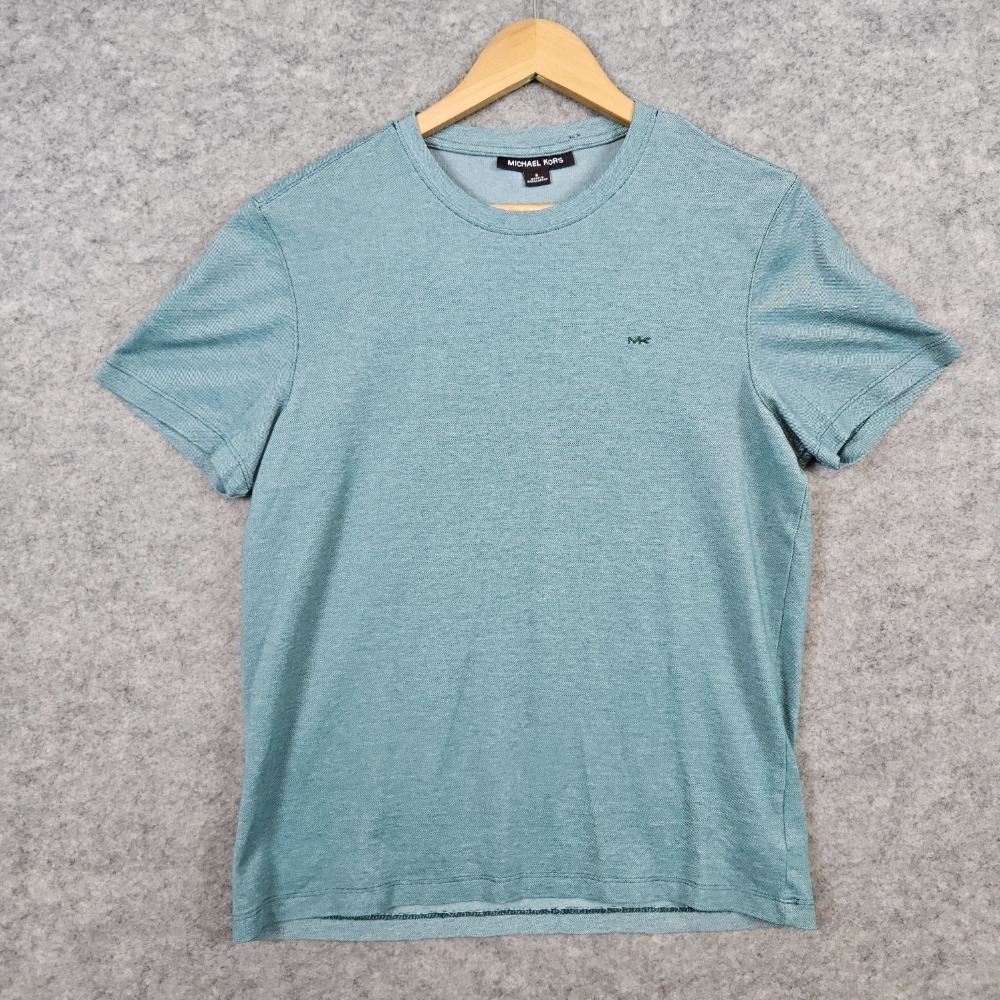 Michael Kors‎ Women's Green Tee T-Shirt Size S Cotton/Polyester Preppy Designer